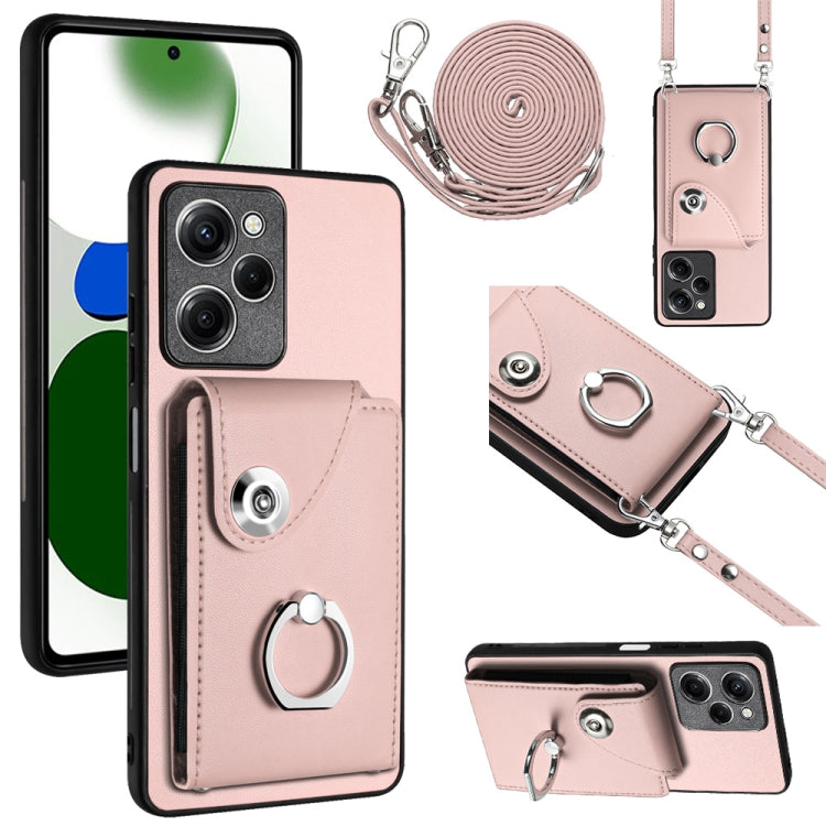 Organ Card Bag Ring Holder Phone Case with Long Lanyard, For Xiaomi Redmi Note 12 Turbo, For Xiaomi Redmi K60 / K60 Pro, For Xiaomi Redmi Note 12S 4G Global, For Xiaomi Redmi 12 4G Global, For Xiaomi Redmi Note 12 Pro+ 5G Global                        ...