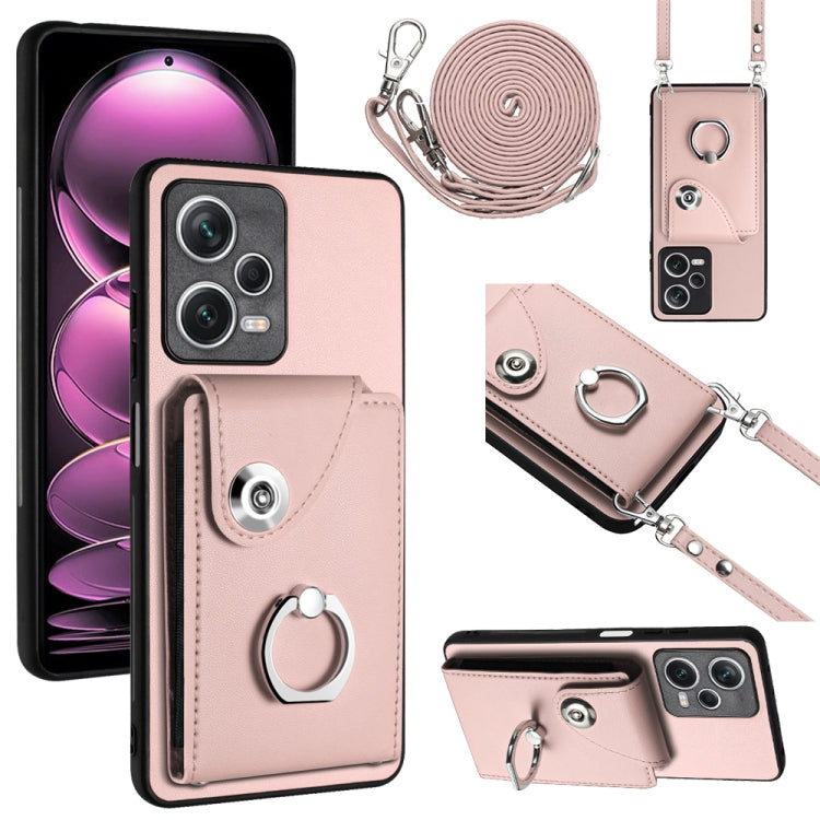 Organ Card Bag Ring Holder Phone Case with Long Lanyard, For Xiaomi Redmi Note 12 Turbo, For Xiaomi Redmi K60 / K60 Pro, For Xiaomi Redmi Note 12S 4G Global, For Xiaomi Redmi 12 4G Global, For Xiaomi Redmi Note 12 Pro+ 5G Global                        ...