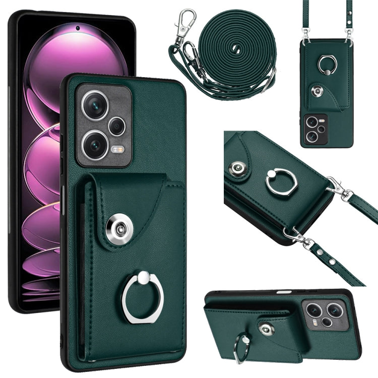Organ Card Bag Ring Holder Phone Case with Long Lanyard, For Xiaomi Redmi Note 12 Turbo, For Xiaomi Redmi K60 / K60 Pro, For Xiaomi Redmi Note 12S 4G Global, For Xiaomi Redmi 12 4G Global, For Xiaomi Redmi Note 12 Pro+ 5G Global                        ...