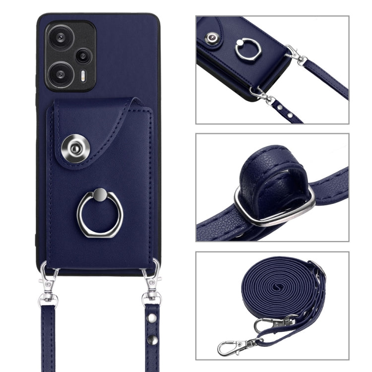 Organ Card Bag Ring Holder Phone Case with Long Lanyard, For Xiaomi Redmi Note 12 Turbo, For Xiaomi Redmi K60 / K60 Pro, For Xiaomi Redmi Note 12S 4G Global, For Xiaomi Redmi 12 4G Global, For Xiaomi Redmi Note 12 Pro+ 5G Global                        ...