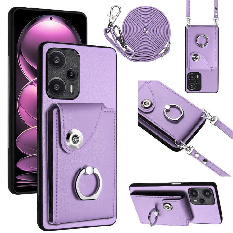 Organ Card Bag Ring Holder Phone Case with Long Lanyard, For Xiaomi Redmi Note 12 Turbo, For Xiaomi Redmi K60 / K60 Pro, For Xiaomi Redmi Note 12S 4G Global, For Xiaomi Redmi 12 4G Global, For Xiaomi Redmi Note 12 Pro+ 5G Global                        ...