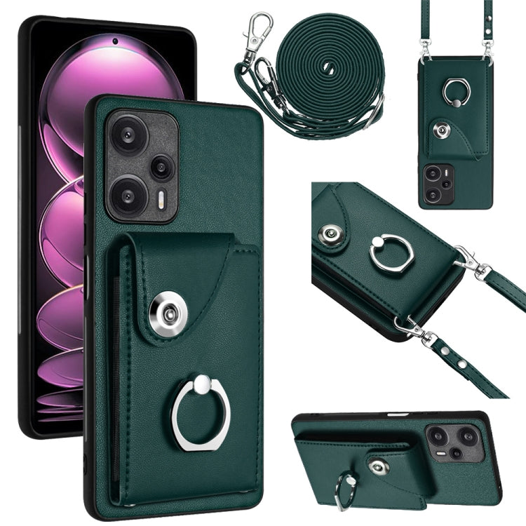 Organ Card Bag Ring Holder Phone Case with Long Lanyard, For Xiaomi Redmi Note 12 Turbo, For Xiaomi Redmi K60 / K60 Pro, For Xiaomi Redmi Note 12S 4G Global, For Xiaomi Redmi 12 4G Global, For Xiaomi Redmi Note 12 Pro+ 5G Global                        ...