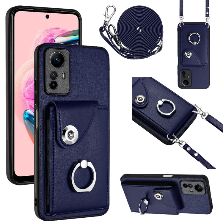 Organ Card Bag Ring Holder Phone Case with Long Lanyard, For Xiaomi Redmi Note 12 Turbo, For Xiaomi Redmi K60 / K60 Pro, For Xiaomi Redmi Note 12S 4G Global, For Xiaomi Redmi 12 4G Global, For Xiaomi Redmi Note 12 Pro+ 5G Global                        ...