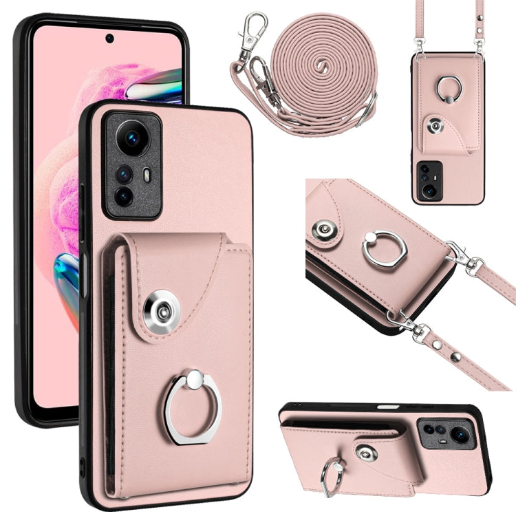Organ Card Bag Ring Holder Phone Case with Long Lanyard, For Xiaomi Redmi Note 12 Turbo, For Xiaomi Redmi K60 / K60 Pro, For Xiaomi Redmi Note 12S 4G Global, For Xiaomi Redmi 12 4G Global, For Xiaomi Redmi Note 12 Pro+ 5G Global                        ...