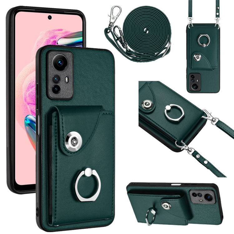 Organ Card Bag Ring Holder Phone Case with Long Lanyard, For Xiaomi Redmi Note 12 Turbo, For Xiaomi Redmi K60 / K60 Pro, For Xiaomi Redmi Note 12S 4G Global, For Xiaomi Redmi 12 4G Global, For Xiaomi Redmi Note 12 Pro+ 5G Global                        ...