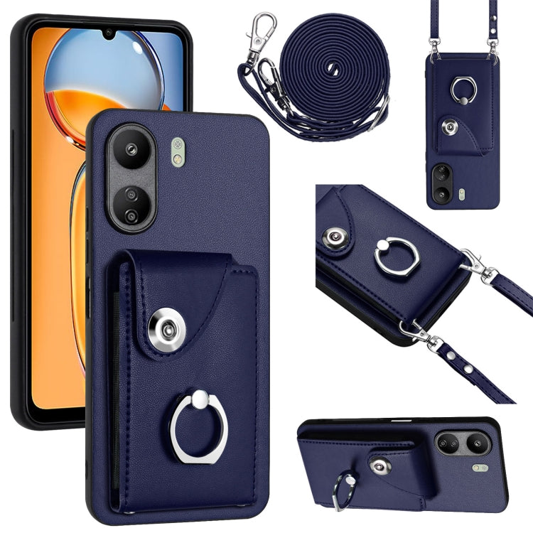 Organ Card Bag Ring Holder Phone Case with Long Lanyard, For Xiaomi Redmi A3 4G, For Xiaomi Redmi Note 13 Pro 4G Global, For Xiaomi Redmi Note 13 4G Global, For Xiaomi Redmi 13C 5G / Redmi 13R, For Xiaomi Redmi 13C 4G / Poco C65                        ...
