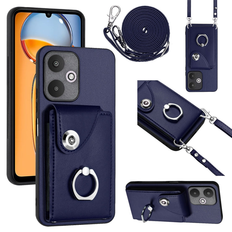 Organ Card Bag Ring Holder Phone Case with Long Lanyard, For Xiaomi Redmi A3 4G, For Xiaomi Redmi Note 13 Pro 4G Global, For Xiaomi Redmi Note 13 4G Global, For Xiaomi Redmi 13C 5G / Redmi 13R, For Xiaomi Redmi 13C 4G / Poco C65                        ...
