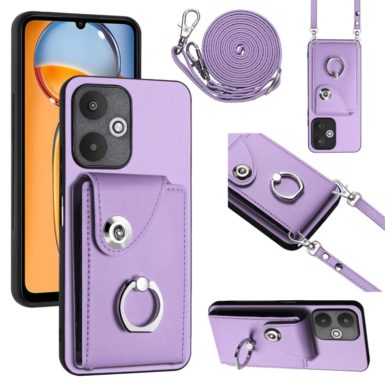 Organ Card Bag Ring Holder Phone Case with Long Lanyard, For Xiaomi Redmi A3 4G, For Xiaomi Redmi Note 13 Pro 4G Global, For Xiaomi Redmi Note 13 4G Global, For Xiaomi Redmi 13C 5G / Redmi 13R, For Xiaomi Redmi 13C 4G / Poco C65                        ...