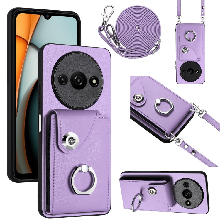 Organ Card Bag Ring Holder Phone Case with Long Lanyard, For Xiaomi Redmi A3 4G, For Xiaomi Redmi Note 13 Pro 4G Global, For Xiaomi Redmi Note 13 4G Global, For Xiaomi Redmi 13C 5G / Redmi 13R, For Xiaomi Redmi 13C 4G / Poco C65                        ...