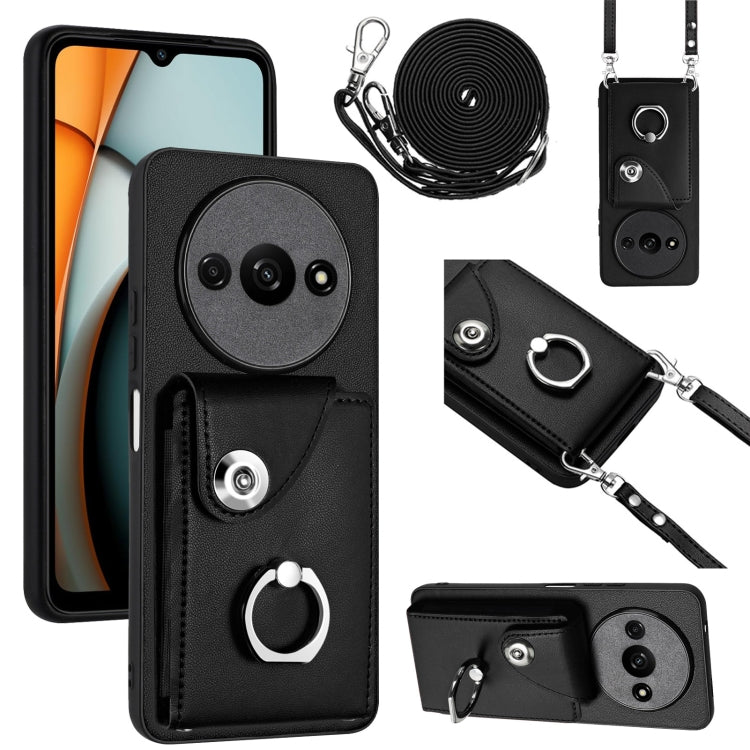 Organ Card Bag Ring Holder Phone Case with Long Lanyard, For Xiaomi Redmi A3 4G, For Xiaomi Redmi Note 13 Pro 4G Global, For Xiaomi Redmi Note 13 4G Global, For Xiaomi Redmi 13C 5G / Redmi 13R, For Xiaomi Redmi 13C 4G / Poco C65                        ...