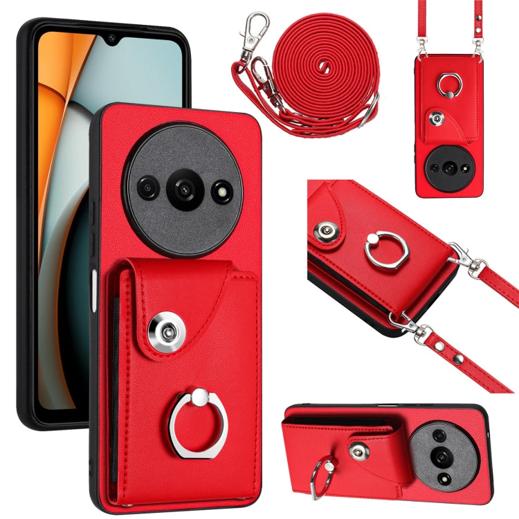 Organ Card Bag Ring Holder Phone Case with Long Lanyard, For Xiaomi Redmi A3 4G, For Xiaomi Redmi Note 13 Pro 4G Global, For Xiaomi Redmi Note 13 4G Global, For Xiaomi Redmi 13C 5G / Redmi 13R, For Xiaomi Redmi 13C 4G / Poco C65                        ...