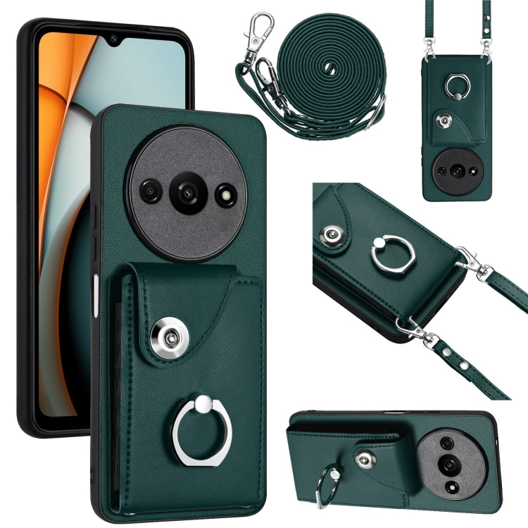 Organ Card Bag Ring Holder Phone Case with Long Lanyard, For Xiaomi Redmi A3 4G, For Xiaomi Redmi Note 13 Pro 4G Global, For Xiaomi Redmi Note 13 4G Global, For Xiaomi Redmi 13C 5G / Redmi 13R, For Xiaomi Redmi 13C 4G / Poco C65                        ...