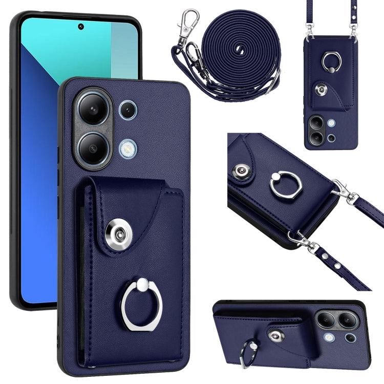 Organ Card Bag Ring Holder Phone Case with Long Lanyard, For Xiaomi Redmi A3 4G, For Xiaomi Redmi Note 13 Pro 4G Global, For Xiaomi Redmi Note 13 4G Global, For Xiaomi Redmi 13C 5G / Redmi 13R, For Xiaomi Redmi 13C 4G / Poco C65                        ...