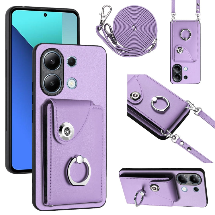 Organ Card Bag Ring Holder Phone Case with Long Lanyard, For Xiaomi Redmi A3 4G, For Xiaomi Redmi Note 13 Pro 4G Global, For Xiaomi Redmi Note 13 4G Global, For Xiaomi Redmi 13C 5G / Redmi 13R, For Xiaomi Redmi 13C 4G / Poco C65                        ...