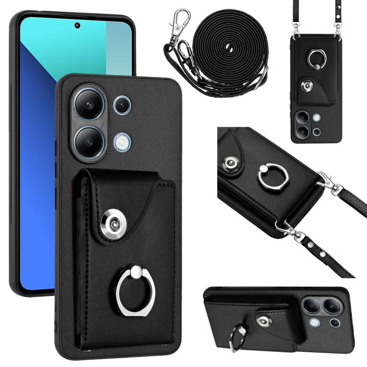 Organ Card Bag Ring Holder Phone Case with Long Lanyard, For Xiaomi Redmi A3 4G, For Xiaomi Redmi Note 13 Pro 4G Global, For Xiaomi Redmi Note 13 4G Global, For Xiaomi Redmi 13C 5G / Redmi 13R, For Xiaomi Redmi 13C 4G / Poco C65                        ...