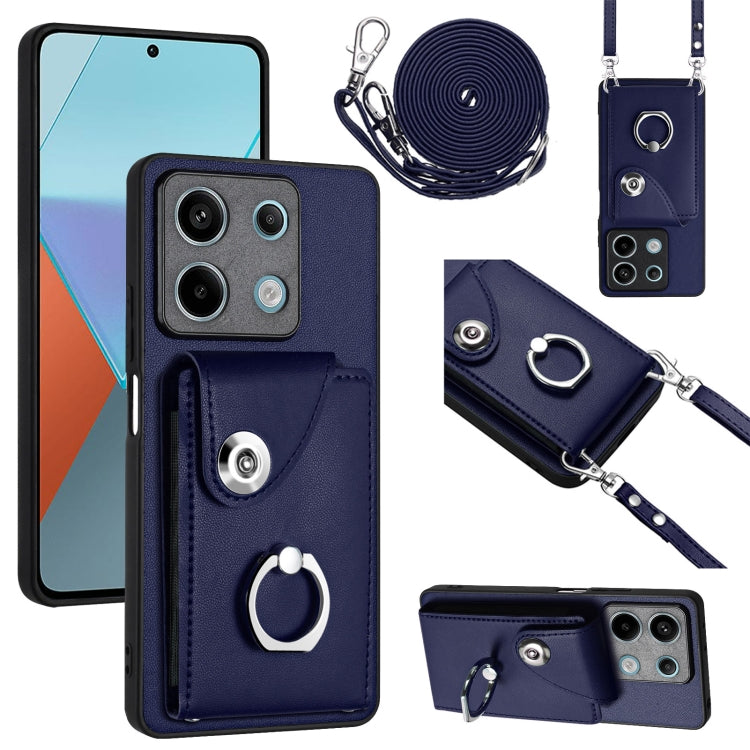 Organ Card Bag Ring Holder Phone Case with Long Lanyard, For Xiaomi Redmi A3 4G, For Xiaomi Redmi Note 13 Pro 4G Global, For Xiaomi Redmi Note 13 4G Global, For Xiaomi Redmi 13C 5G / Redmi 13R, For Xiaomi Redmi 13C 4G / Poco C65                        ...