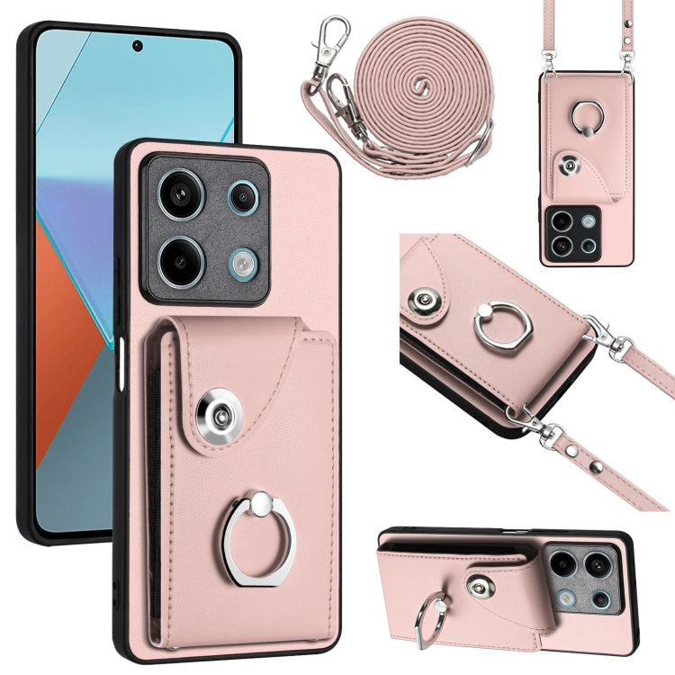 Organ Card Bag Ring Holder Phone Case with Long Lanyard, For Xiaomi Redmi A3 4G, For Xiaomi Redmi Note 13 Pro 4G Global, For Xiaomi Redmi Note 13 4G Global, For Xiaomi Redmi 13C 5G / Redmi 13R, For Xiaomi Redmi 13C 4G / Poco C65                        ...