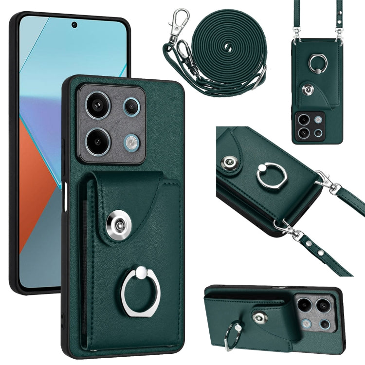 Organ Card Bag Ring Holder Phone Case with Long Lanyard, For Xiaomi Redmi A3 4G, For Xiaomi Redmi Note 13 Pro 4G Global, For Xiaomi Redmi Note 13 4G Global, For Xiaomi Redmi 13C 5G / Redmi 13R, For Xiaomi Redmi 13C 4G / Poco C65                        ...