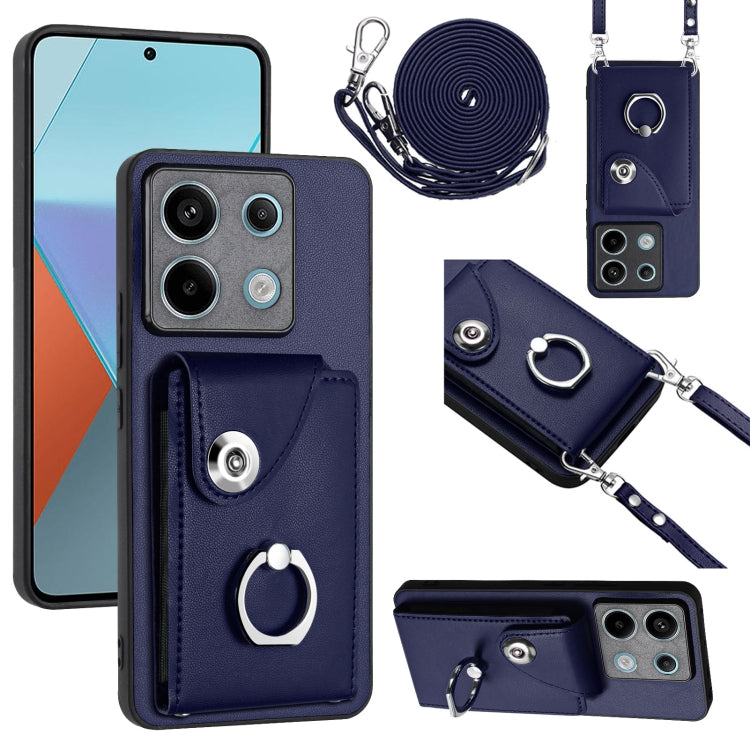 Organ Card Bag Ring Holder Phone Case with Long Lanyard, For Xiaomi Redmi A3 4G, For Xiaomi Redmi Note 13 Pro 4G Global, For Xiaomi Redmi Note 13 4G Global, For Xiaomi Redmi 13C 5G / Redmi 13R, For Xiaomi Redmi 13C 4G / Poco C65                        ...