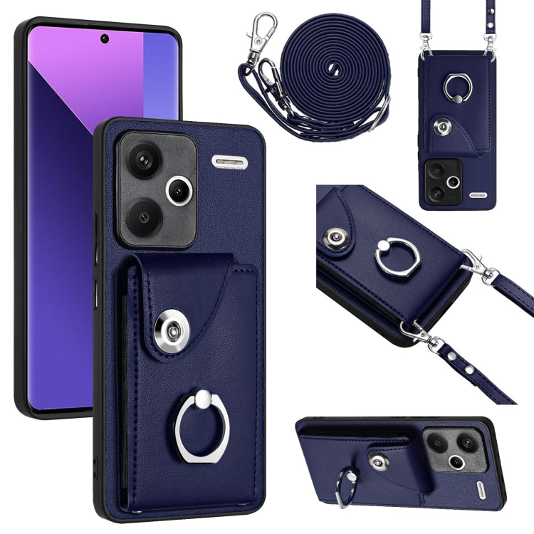 Organ Card Bag Ring Holder Phone Case with Long Lanyard, For Xiaomi Redmi A3 4G, For Xiaomi Redmi Note 13 Pro 4G Global, For Xiaomi Redmi Note 13 4G Global, For Xiaomi Redmi 13C 5G / Redmi 13R, For Xiaomi Redmi 13C 4G / Poco C65                        ...