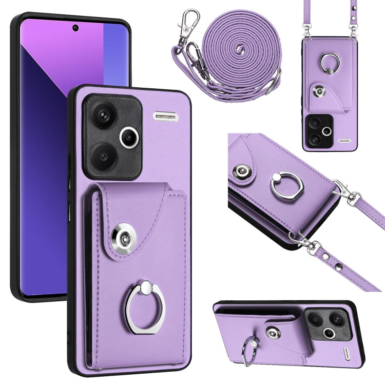 Organ Card Bag Ring Holder Phone Case with Long Lanyard, For Xiaomi Redmi A3 4G, For Xiaomi Redmi Note 13 Pro 4G Global, For Xiaomi Redmi Note 13 4G Global, For Xiaomi Redmi 13C 5G / Redmi 13R, For Xiaomi Redmi 13C 4G / Poco C65                        ...