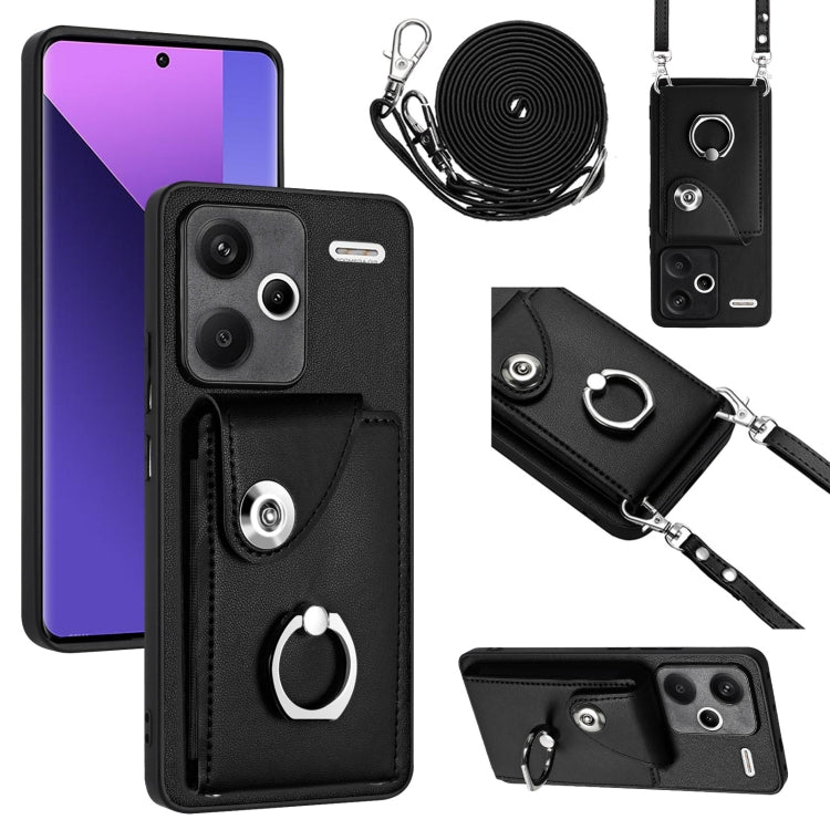 Organ Card Bag Ring Holder Phone Case with Long Lanyard, For Xiaomi Redmi A3 4G, For Xiaomi Redmi Note 13 Pro 4G Global, For Xiaomi Redmi Note 13 4G Global, For Xiaomi Redmi 13C 5G / Redmi 13R, For Xiaomi Redmi 13C 4G / Poco C65                        ...