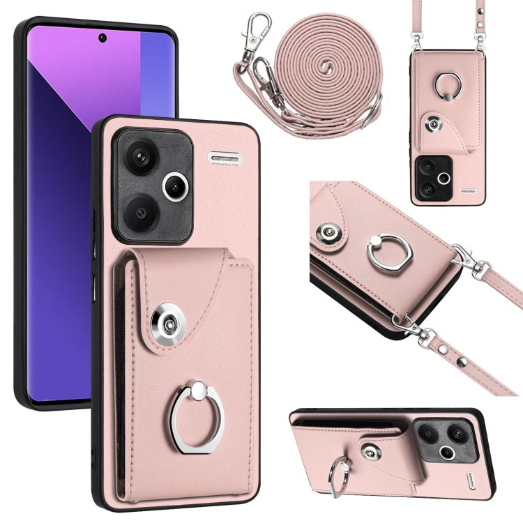Organ Card Bag Ring Holder Phone Case with Long Lanyard, For Xiaomi Redmi A3 4G, For Xiaomi Redmi Note 13 Pro 4G Global, For Xiaomi Redmi Note 13 4G Global, For Xiaomi Redmi 13C 5G / Redmi 13R, For Xiaomi Redmi 13C 4G / Poco C65                        ...