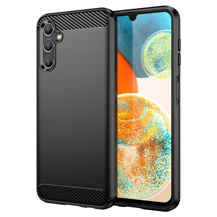 Carbon Fiber Brushed Texture TPU Phone Case, For Samsung Galaxy Xcover 7 Pro, For Samsung Galaxy Jump 3, For Samsung Galaxy Xcover 7