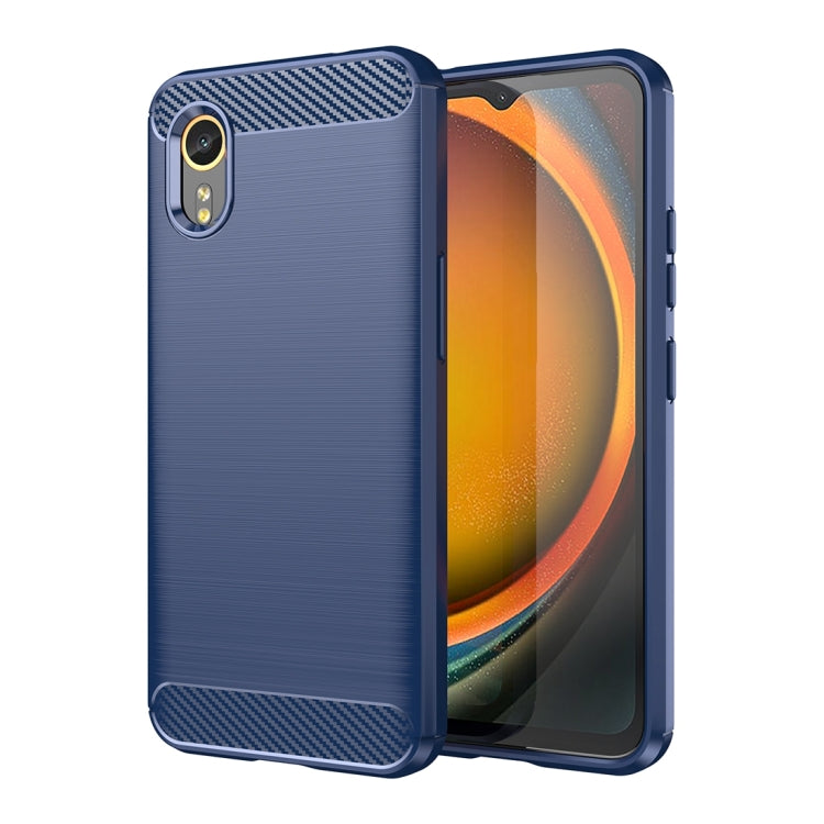Carbon Fiber Brushed Texture TPU Phone Case, For Samsung Galaxy Xcover 7 Pro, For Samsung Galaxy Jump 3, For Samsung Galaxy Xcover 7