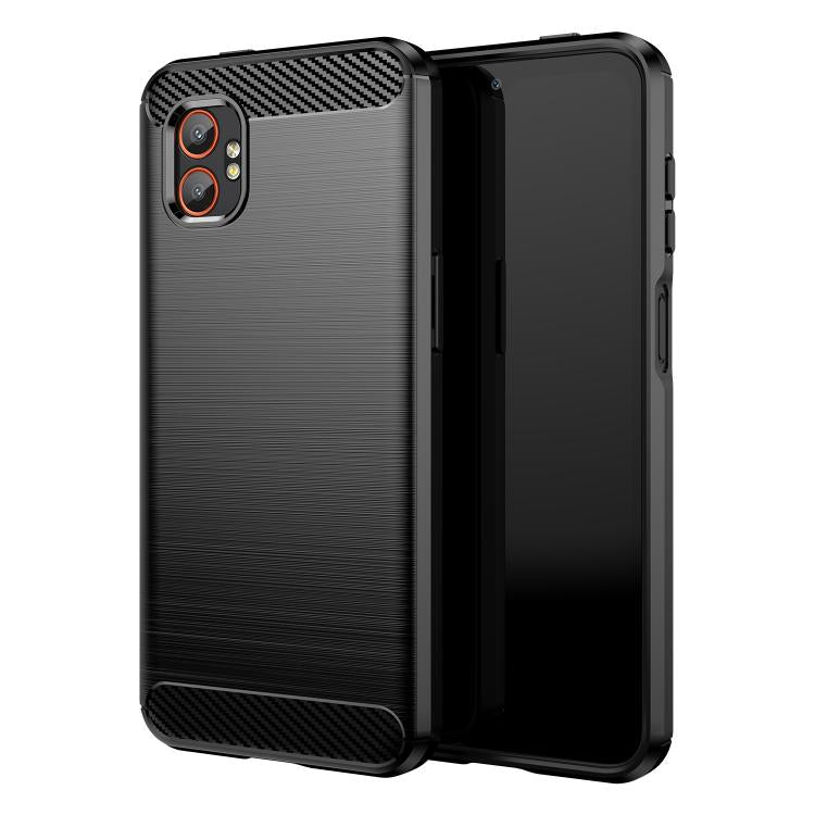 Carbon Fiber Brushed Texture TPU Phone Case, For Samsung Galaxy Xcover 7 Pro, For Samsung Galaxy Jump 3, For Samsung Galaxy Xcover 7