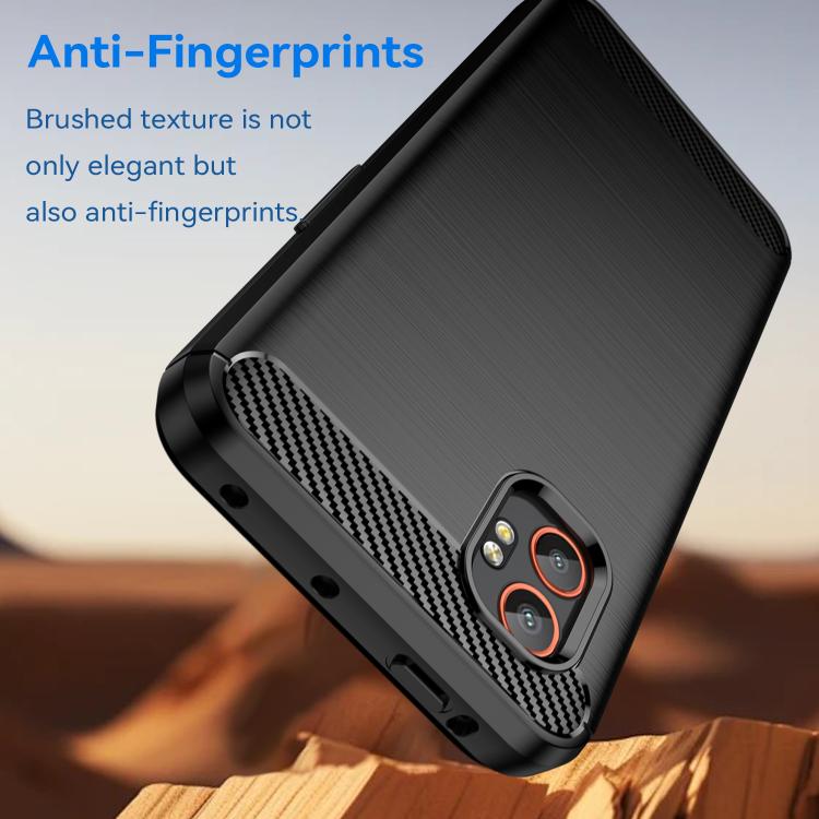 Carbon Fiber Brushed Texture TPU Phone Case, For Samsung Galaxy Xcover 7 Pro, For Samsung Galaxy Jump 3, For Samsung Galaxy Xcover 7
