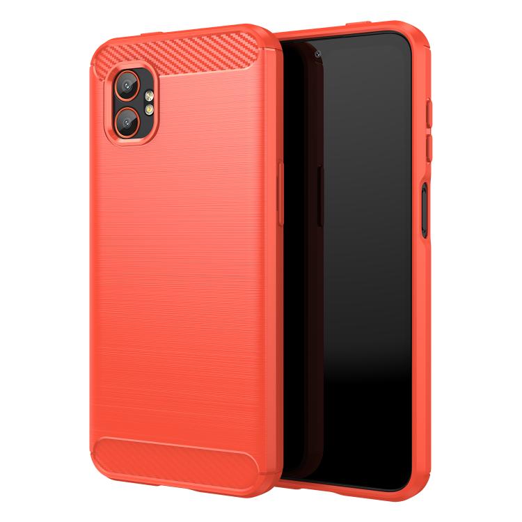 Carbon Fiber Brushed Texture TPU Phone Case, For Samsung Galaxy Xcover 7 Pro, For Samsung Galaxy Jump 3, For Samsung Galaxy Xcover 7