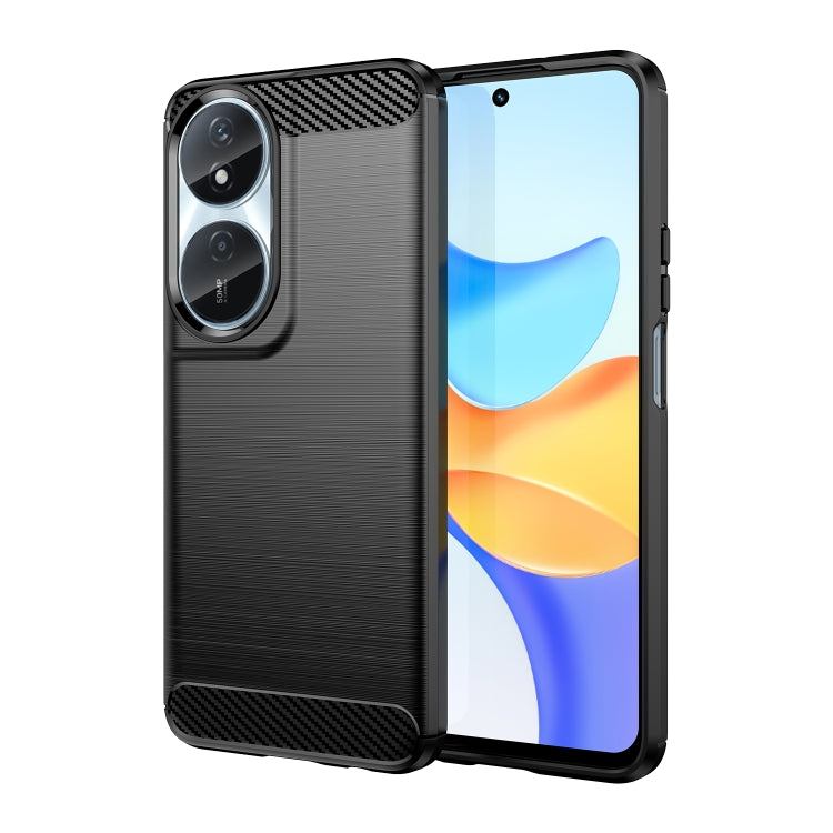 Carbon Fiber Brushed Texture TPU Phone Case, For Honor Magic 6, For Honor 90 Smart