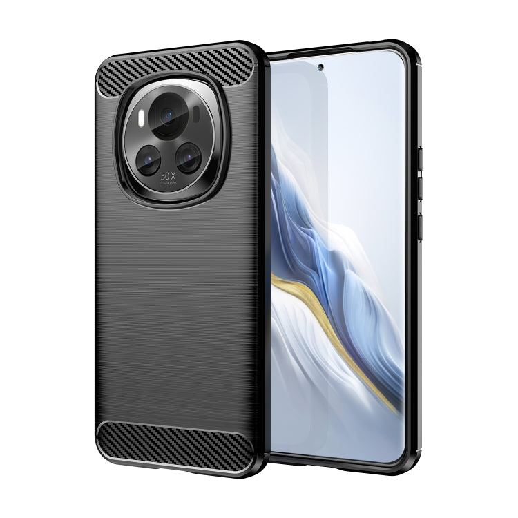 Carbon Fiber Brushed Texture TPU Phone Case, For Honor Magic 6, For Honor 90 Smart