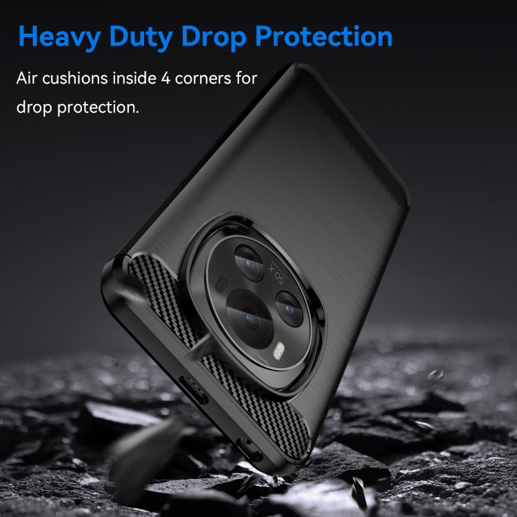 Carbon Fiber Brushed Texture TPU Phone Case, For Honor Magic 6, For Honor 90 Smart
