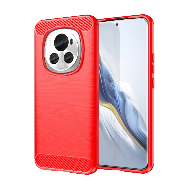 Carbon Fiber Brushed Texture TPU Phone Case, For Honor Magic 6, For Honor 90 Smart