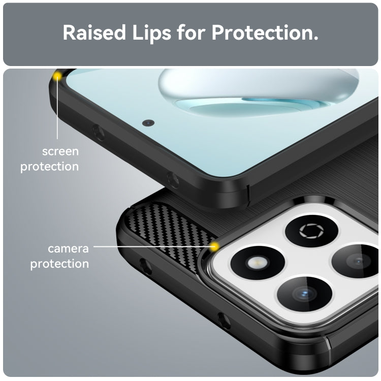 Carbon Fiber Brushed Texture TPU Phone Case, For Honor 200 Smart, For Honor Play 60 Plus, For Honor Magic 6 Pro, For Honor Magic 6, For Honor 90 Smart