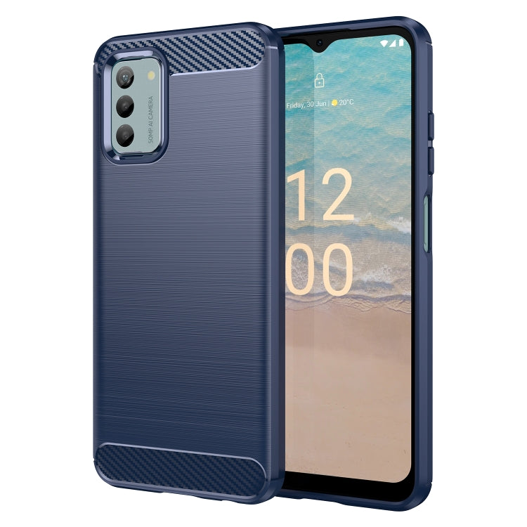 Carbon Fiber Brushed Texture TPU Phone Case, For Nokia G310, For Nokia G42