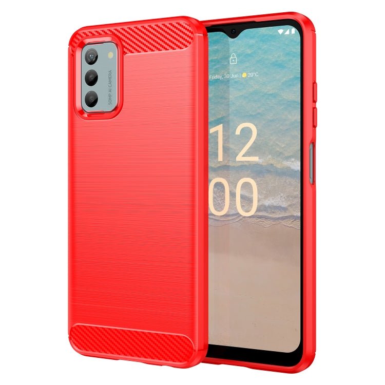 Carbon Fiber Brushed Texture TPU Phone Case, For Nokia G310, For Nokia G42