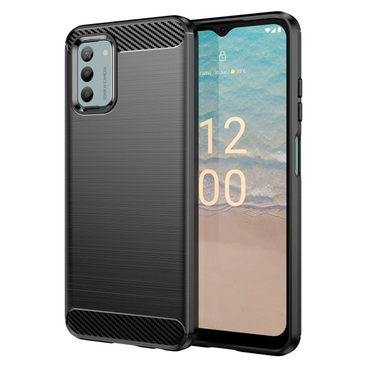Carbon Fiber Brushed Texture TPU Phone Case, For Nokia G310, For Nokia G42