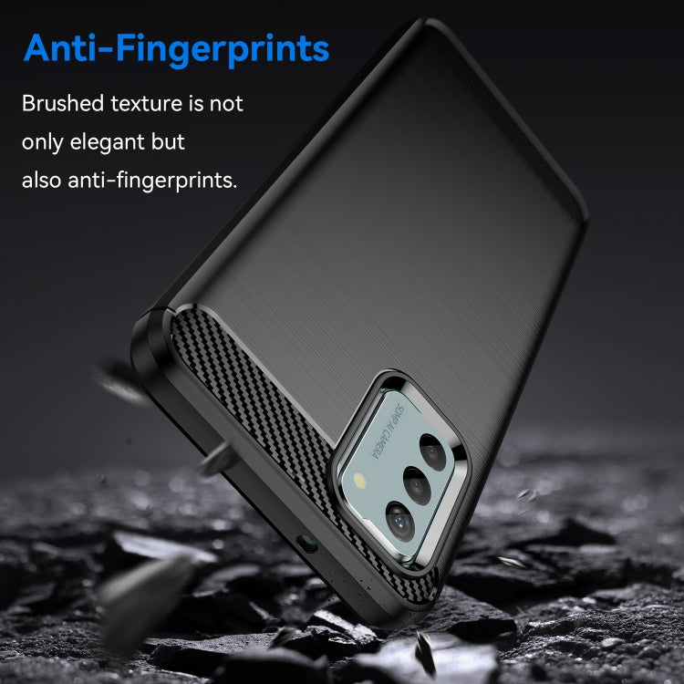 Carbon Fiber Brushed Texture TPU Phone Case, For Nokia G310, For Nokia G42