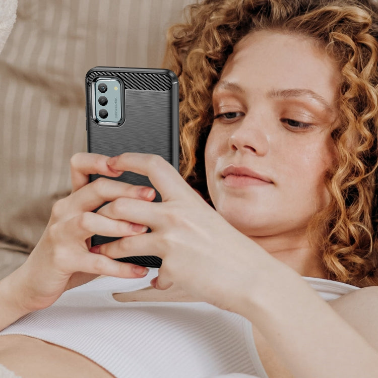 Carbon Fiber Brushed Texture TPU Phone Case, For Nokia G310, For Nokia G42