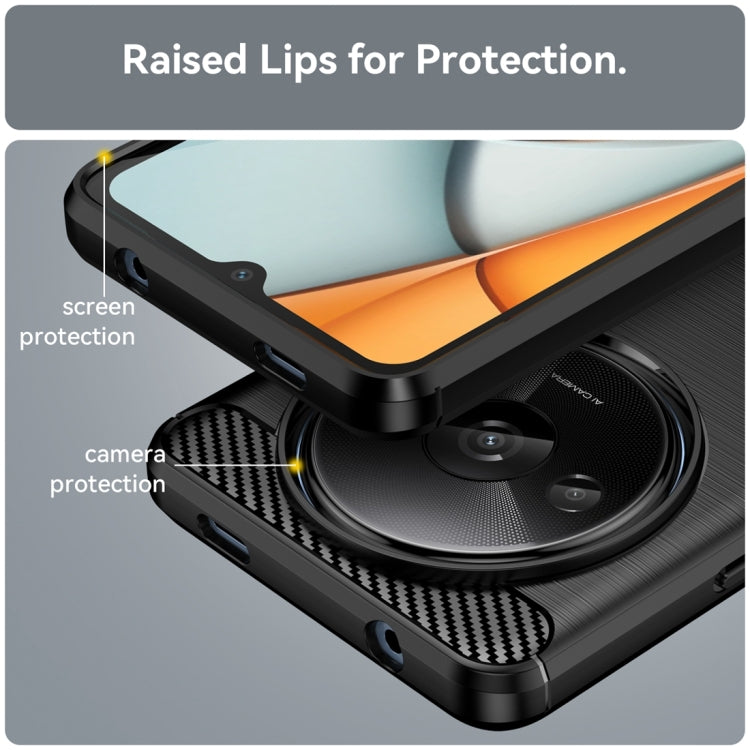Brushed Texture Carbon Fiber TPU Phone Case, For Xiaomi Redmi A3, For Xiaomi Poco M6 5G, For Xiaomi Redmi Note 13 Pro 4G Global, For Xiaomi Redmi Note 13 4G Global, For Xiaomi Redmi 13R 5G, For Xiaomi 14 Ultra, For Xiaomi Redmi 13C 4G                  ...