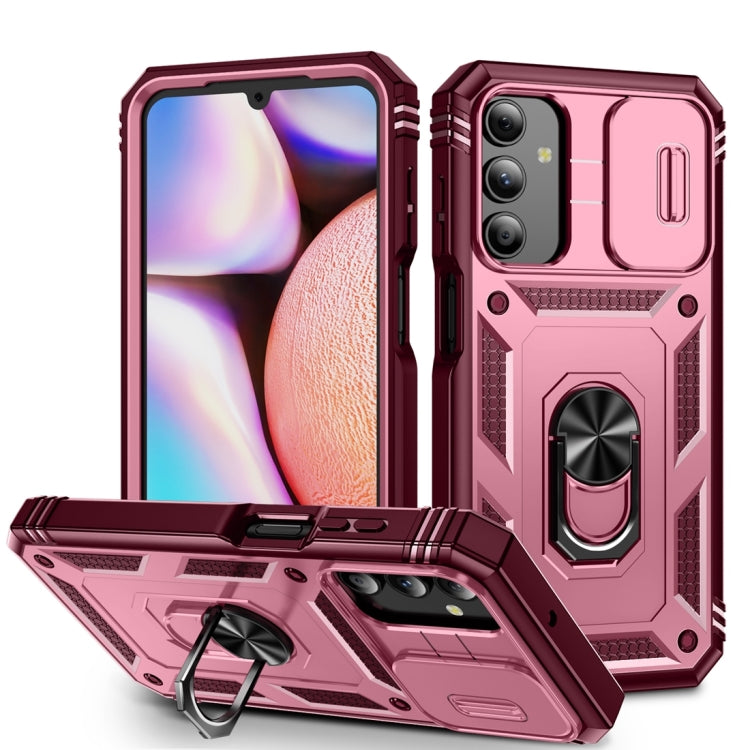 Sliding Camshield TPU + PC Phone Case with Holder, For Samsung Galaxy A35 5G, For Samsung Galaxy A15, For Samsung Galaxy A54 5G