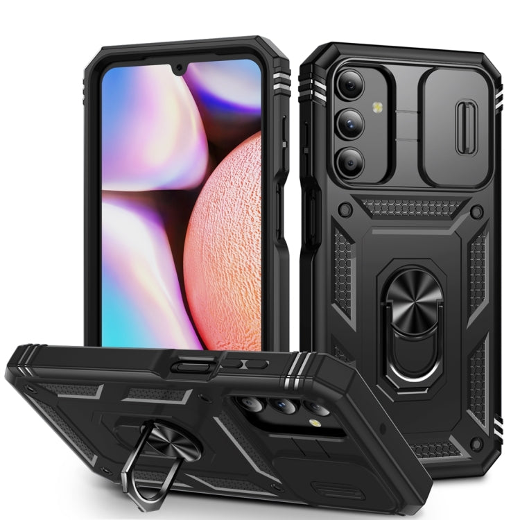 Sliding Camshield TPU + PC Phone Case with Holder, For Samsung Galaxy A35 5G, For Samsung Galaxy A15, For Samsung Galaxy A54 5G