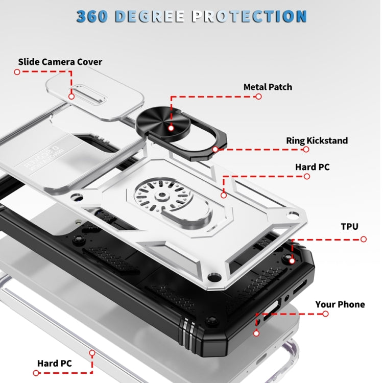 Sliding Camshield TPU + PC Phone Case with Holder, For Samsung Galaxy A35 5G, For Samsung Galaxy A15, For Samsung Galaxy A54 5G