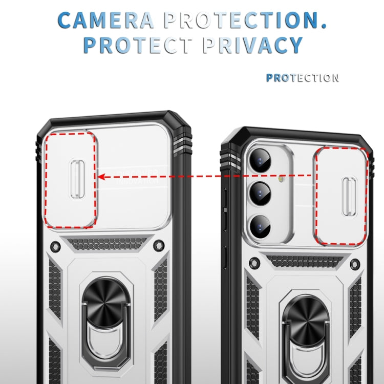 Sliding Camshield TPU + PC Phone Case with Holder, For Samsung Galaxy A35 5G, For Samsung Galaxy A15, For Samsung Galaxy A54 5G