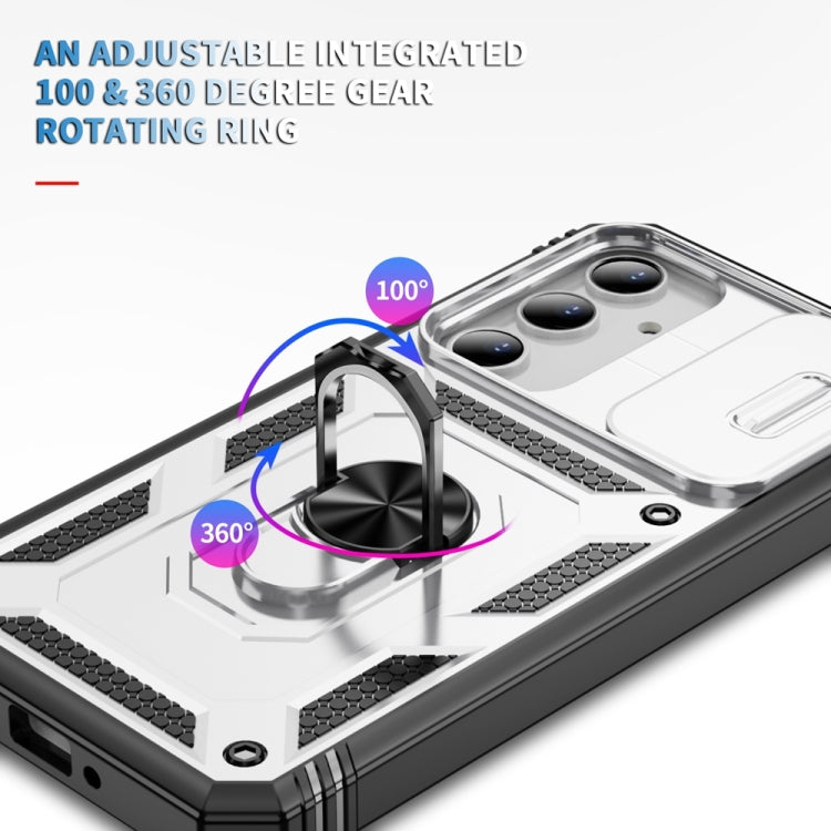 Sliding Camshield TPU + PC Phone Case with Holder, For Samsung Galaxy A35 5G, For Samsung Galaxy A15, For Samsung Galaxy A54 5G
