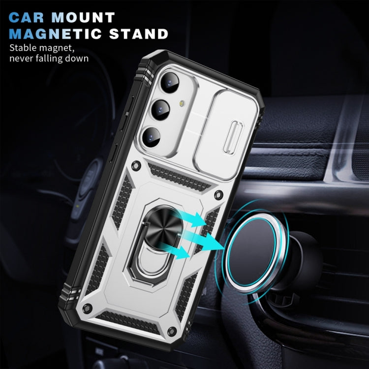 Sliding Camshield TPU + PC Phone Case with Holder, For Samsung Galaxy A35 5G, For Samsung Galaxy A15, For Samsung Galaxy A54 5G
