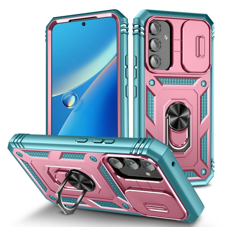 Sliding Camshield TPU + PC Phone Case with Holder, For Samsung Galaxy A35 5G, For Samsung Galaxy A15, For Samsung Galaxy A54 5G